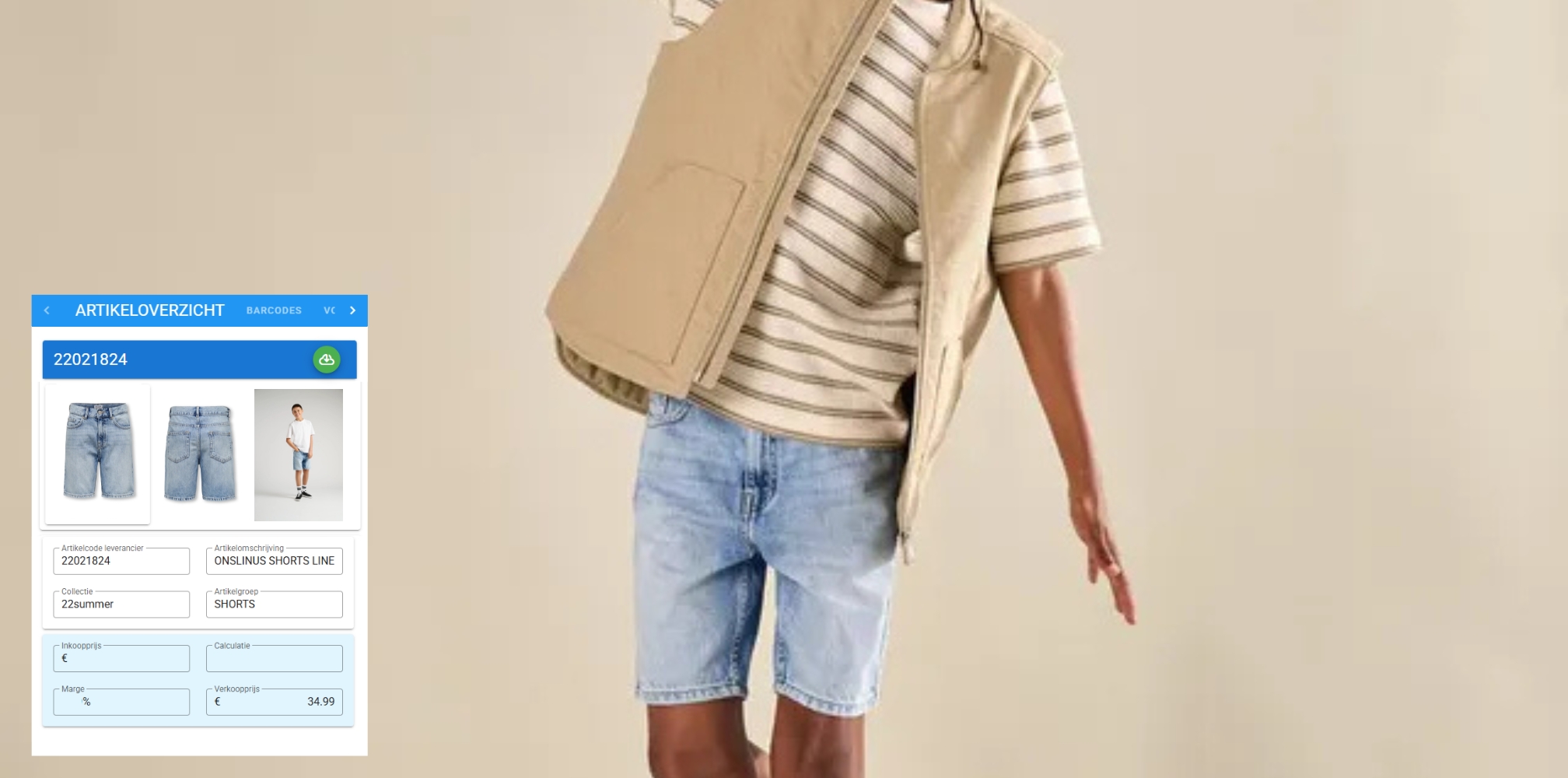 Only & Sons productdata in Latest Collection samenwerken