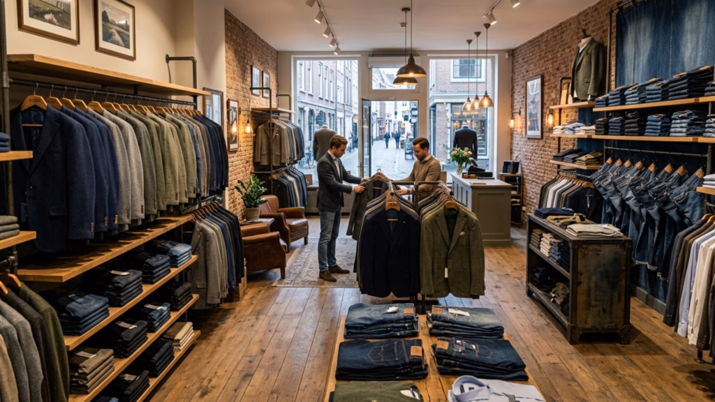 Artikeldata, barcodes en foto's modecollectie menswear Scotland Blue beschikbaar in Latest Collection artikelplatform