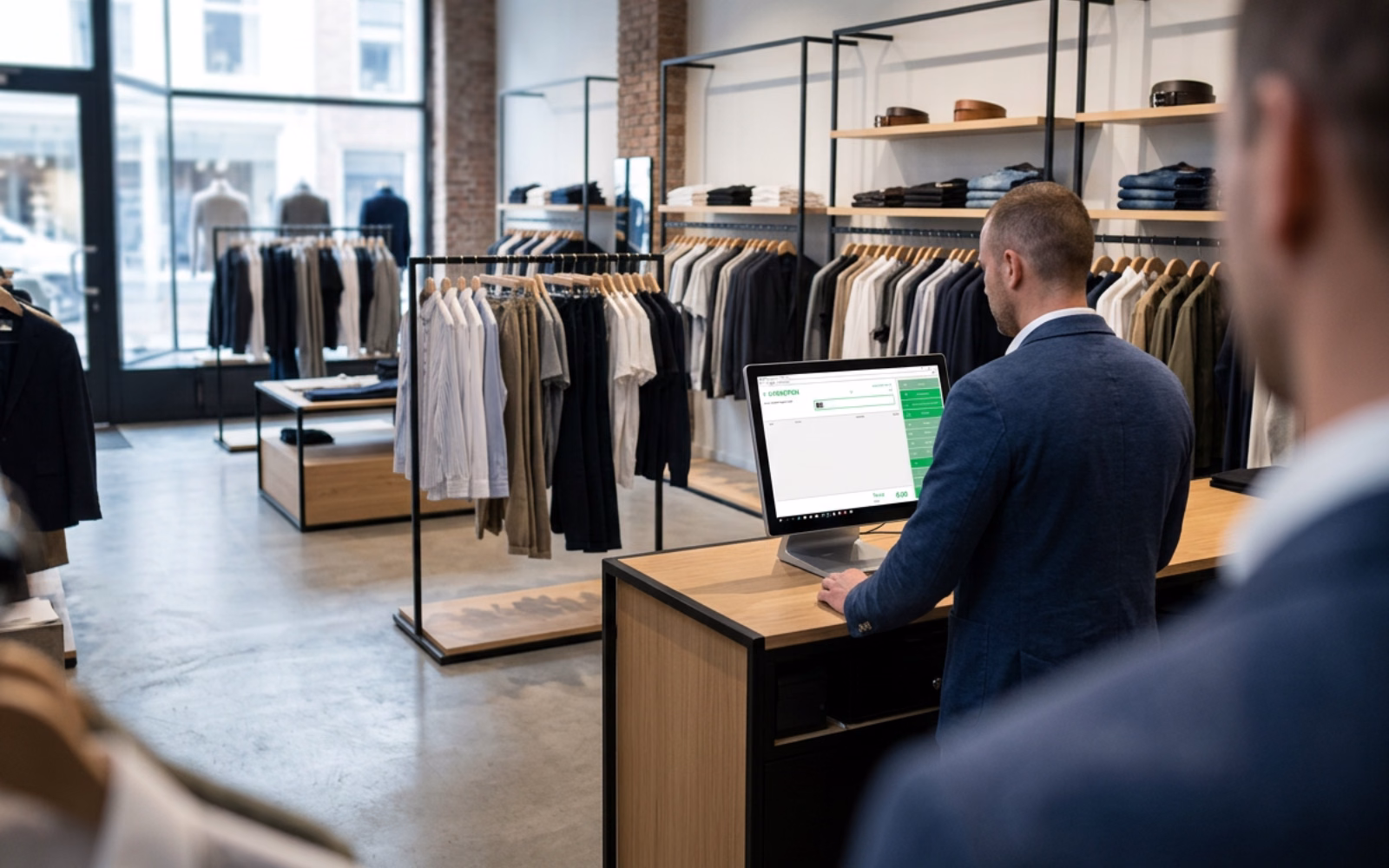 Modewinkel gebruikt winstore met data